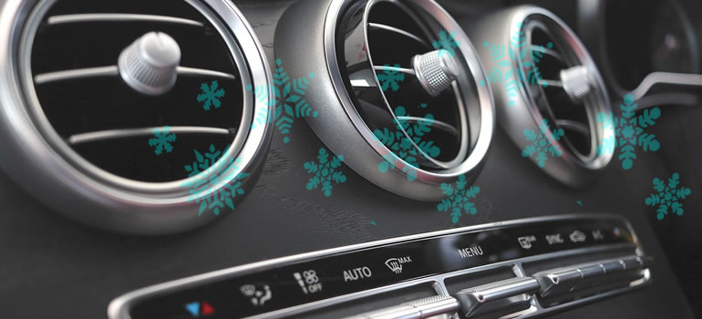 car air con snowflakes