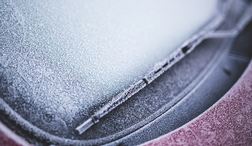 frozen windscreen